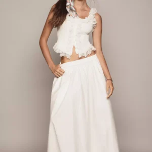 ALIGNE Natalie Poplin Maxi Skirt