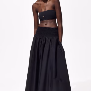 Smocked-Waist Skirt