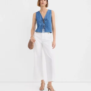 Chambray Bow Vest Top