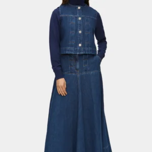 Liza Denim Maxi Skirt