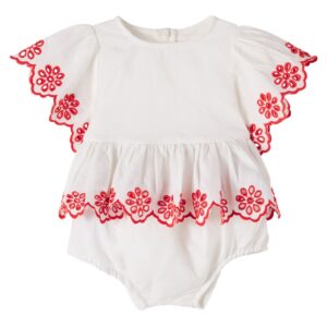 Stella McCartney Kids Baby embroidered top and shorts set