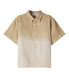 Molo Richie ombré linen and cotton shirt