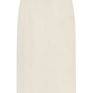 Horsebit Denim Skirt - Neutrals