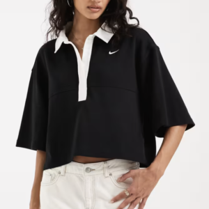 Nike Street Essentials polo shirt in black