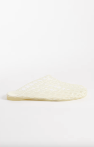 ASOS DESIGN Lennox jelly mules in lemon