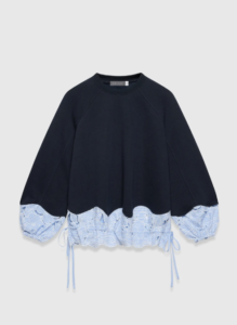 Embroidered Hem Sweatshirt MINT VELVET