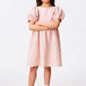 Eyelet-Embroidered Cotton Dress