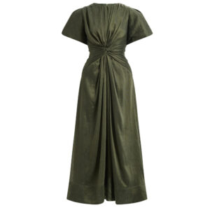 Aje Movement Knotted Midi Dress