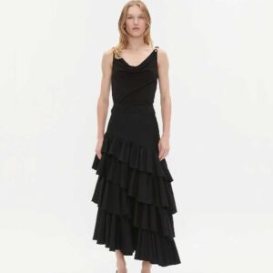 AJE Stella Midi Skirt Black