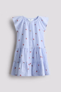 Tiered Seersucker Dress