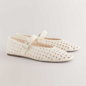 Bone Forever Comfort Broderie Mary Jane Flats