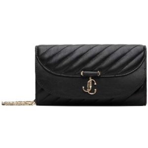 Jimmy Choo Black Curve Chain Wallet Bag