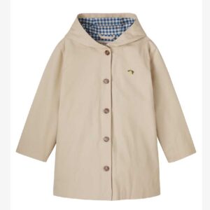 Konges Sløjd Hooded cotton trench coat