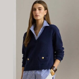 Lauren Ralph Lauren Layered Mixed Media Sweater