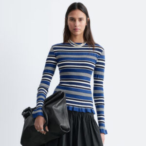 Long-Sleeve Ribbed Top