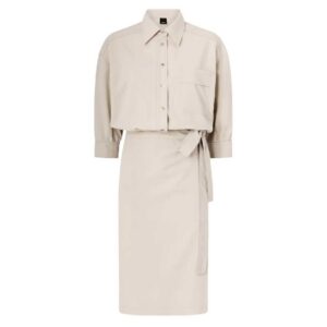 PINKO tie-waist shirt dress