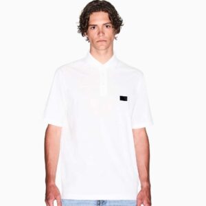 Regular fit mercerised cotton polo