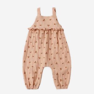 Rylee + Cru  Kinsley Jumpsuit Cherry Embroidery