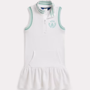 Sailboat Logo Terry Quarter-Zip Dress