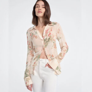 THE BAILEY BLOUSE Light Peach Rose
