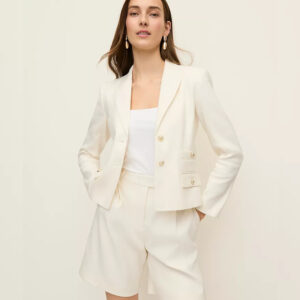 The Pocket Blazer in Linen Blend