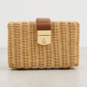 Veronica Beard Lock Box Trap Clutch