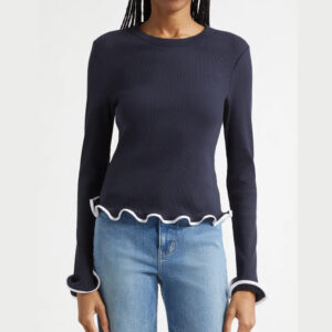 Veronica Beard Elianne Ruffle Top