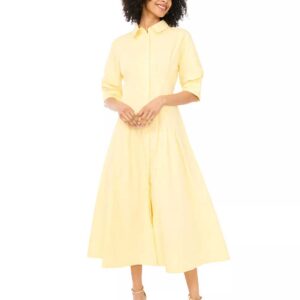 Vince Camuto Women's Collared Neck Shirt Dress