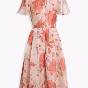 MIKAEL AGHAL Floral-print organza shirt dress