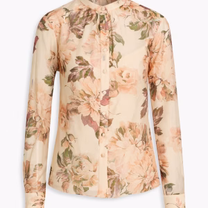 MIKAEL AGHAL Floral-print georgette blouse