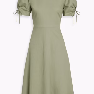 MIKAEL AGHAL Cotton and linen-blend dress