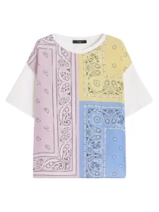 Weekend Max Mara Printed Silk and Stretch Cotton Jersey T-Shirt