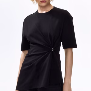 Draped-Detail Asymmetric Top