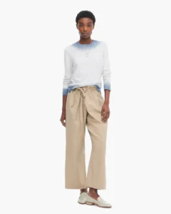 Spray Treatment Slub Jersey Long Sleeve Crewneck