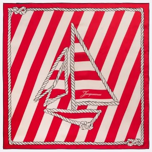 Jacquemus Bateau Corde printed silk scarf