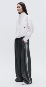 Adidas Originals x ASOS funnel neck shirt in white