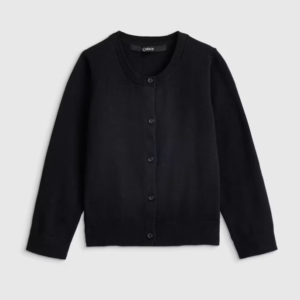 100% Organic Cotton Crewneck Cardigan