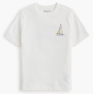 Boys’ sailboat graphic tee