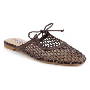 Badgley Mischka Collection Xailee Woven Mule Brown