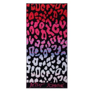 Betsey Johnson Ombre Leopard Printed Cotton Blend Beach Towel