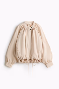 Balloon-Sleeved Modal Jacket