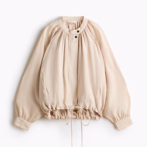 Balloon-Sleeved Modal Jacket
