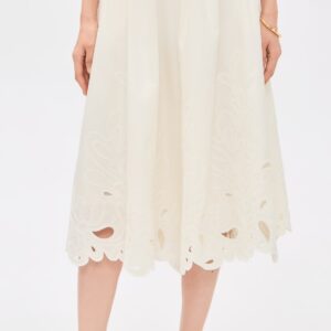 Cinq à Sept Paisley Bloom Embroidered Espe Skirt