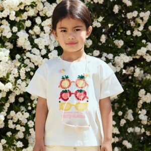 Embroidered cotton T-shirt