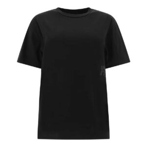 ESSENTIAL JSY LS TEE W/ PUFF LOGO & BOUND NECK