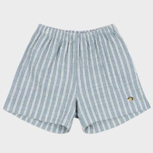 Konges Slojd Girl's Elliot Striped Seersucker Cotton Shorts