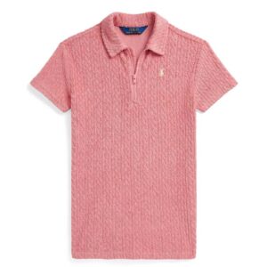 Polo Ralph Lauren Girls' 2-6X Cable Terry Quarter-Zip Polo Dress