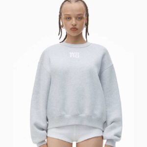 PUFF LOGO SWEATSHIRT IN STRUCTURED TERRY