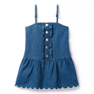 The Chambray Ruffle Dress