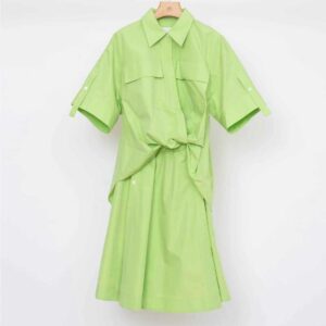 Tucked Front Shirt Dress